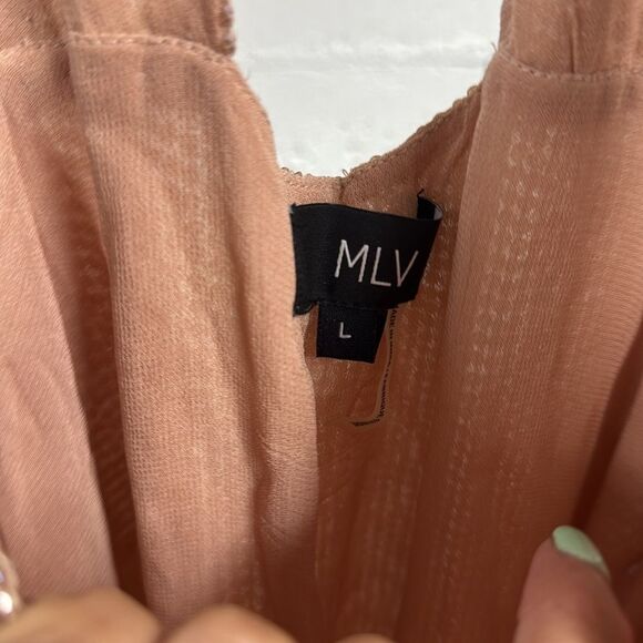 MLV Cream Rhinestone Sparkle Dress - Size Large - Picture 4 of 4